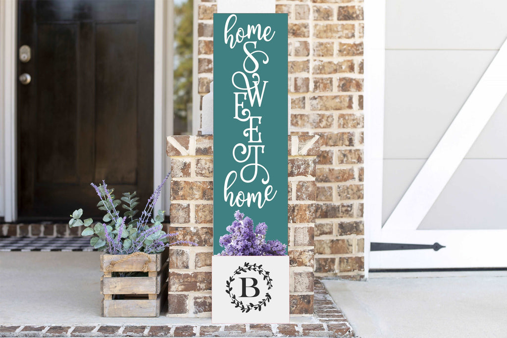 Home Sweet Home Initial Porch Plank Planter