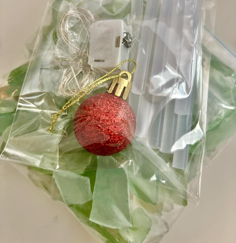 Specialty To-Go Tumbled Sea Glass Trees *Holiday Edition*