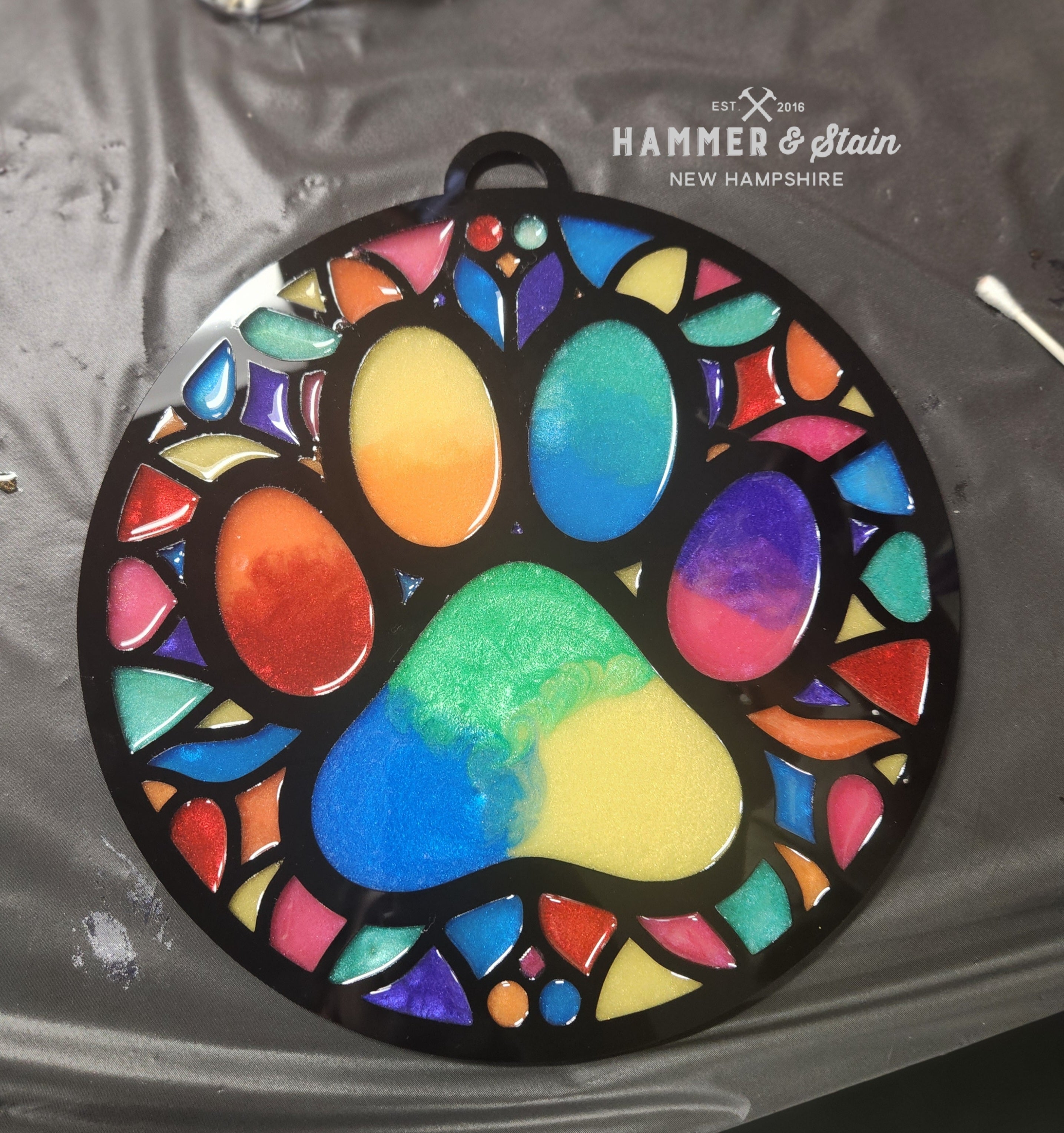 08/22/25 6:00pm Fall & Classic Faux Stained Glass Workshop