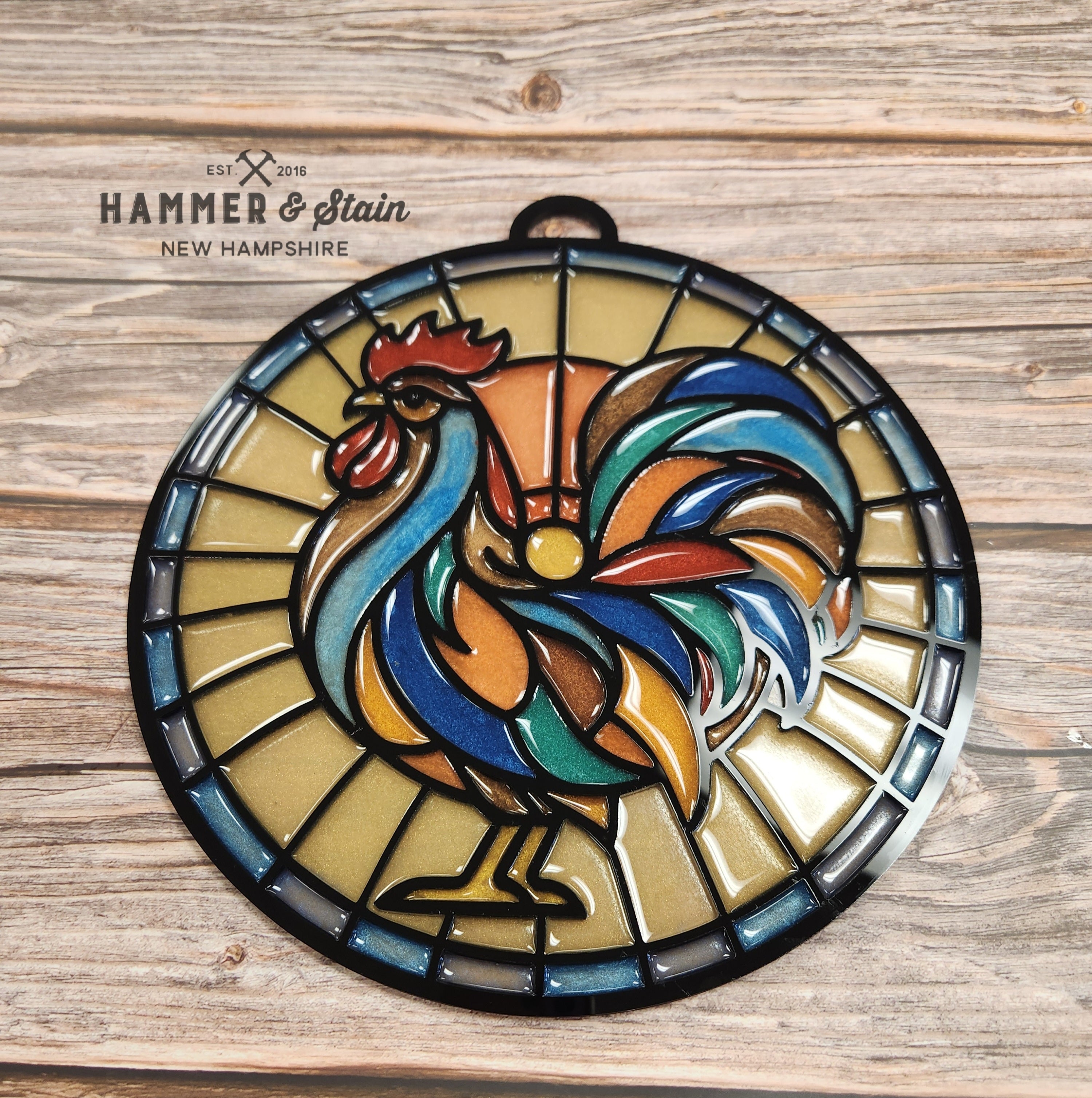 08/22/25 6:00pm Fall & Classic Faux Stained Glass Workshop
