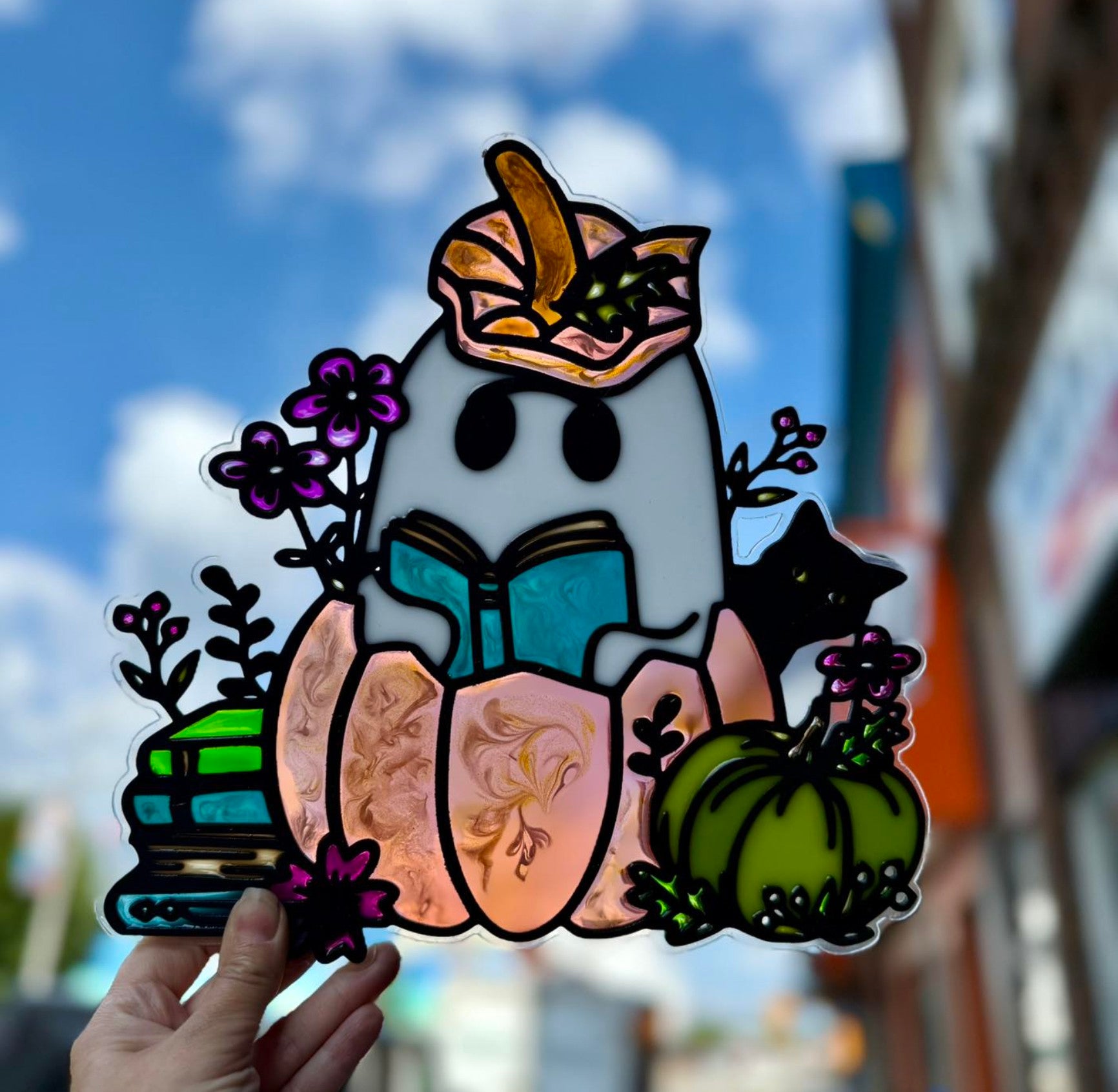 08/22/25 6:00pm Fall & Classic Faux Stained Glass Workshop