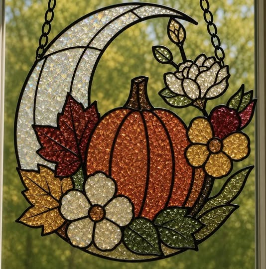 09/30/26 6:00pm Fall & Classic Faux Stained Glass Suncatchers @ Ronkonkoma