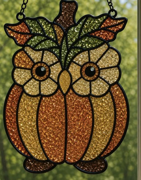 09/30/26 6:00pm Fall & Classic Faux Stained Glass Suncatchers @ Ronkonkoma