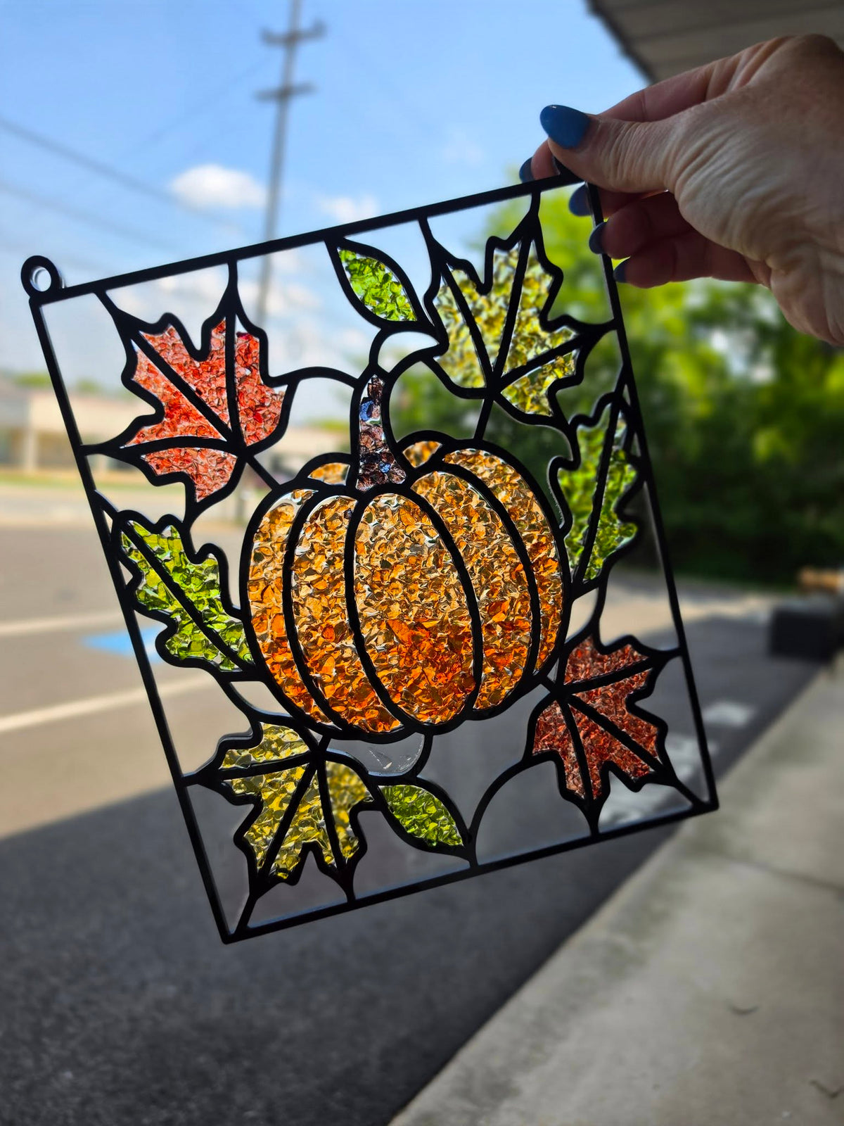 10/21/26 6:00pm Fall & Classic Faux Stained Glass Suncatchers @ Ronkonkoma