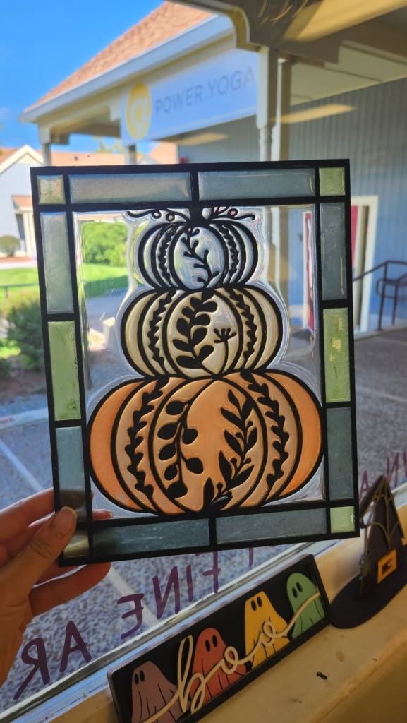 10/21/26 6:00pm Fall & Classic Faux Stained Glass Suncatchers @ Ronkonkoma