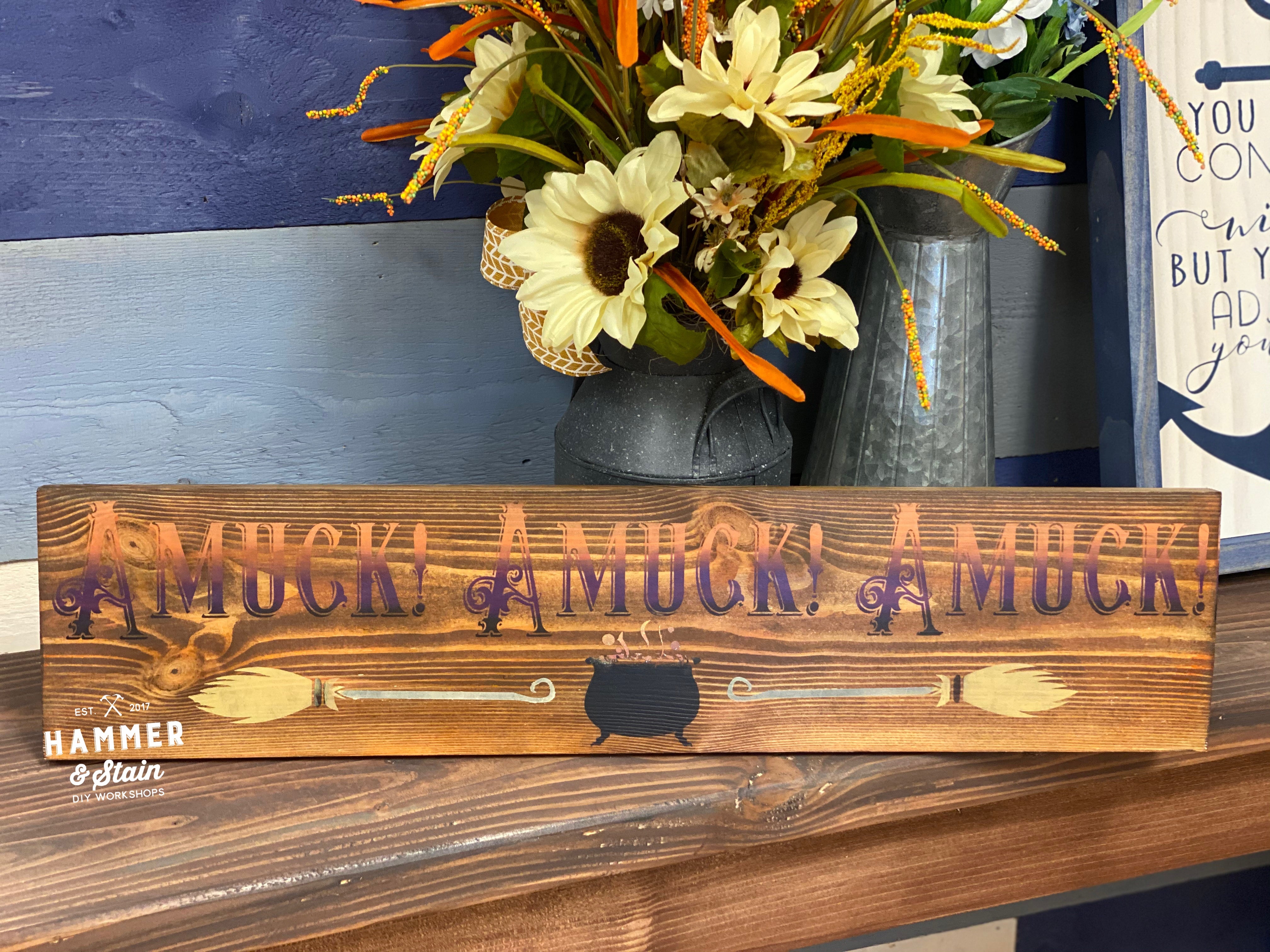 Welcome Fall & Halloween: Planks, Pallets & Rounds