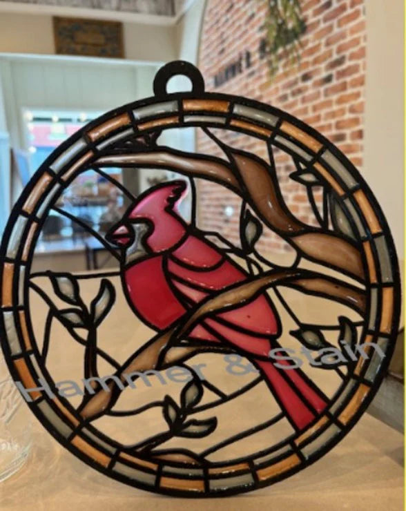 08/22/25 6:00pm Fall & Classic Faux Stained Glass Workshop