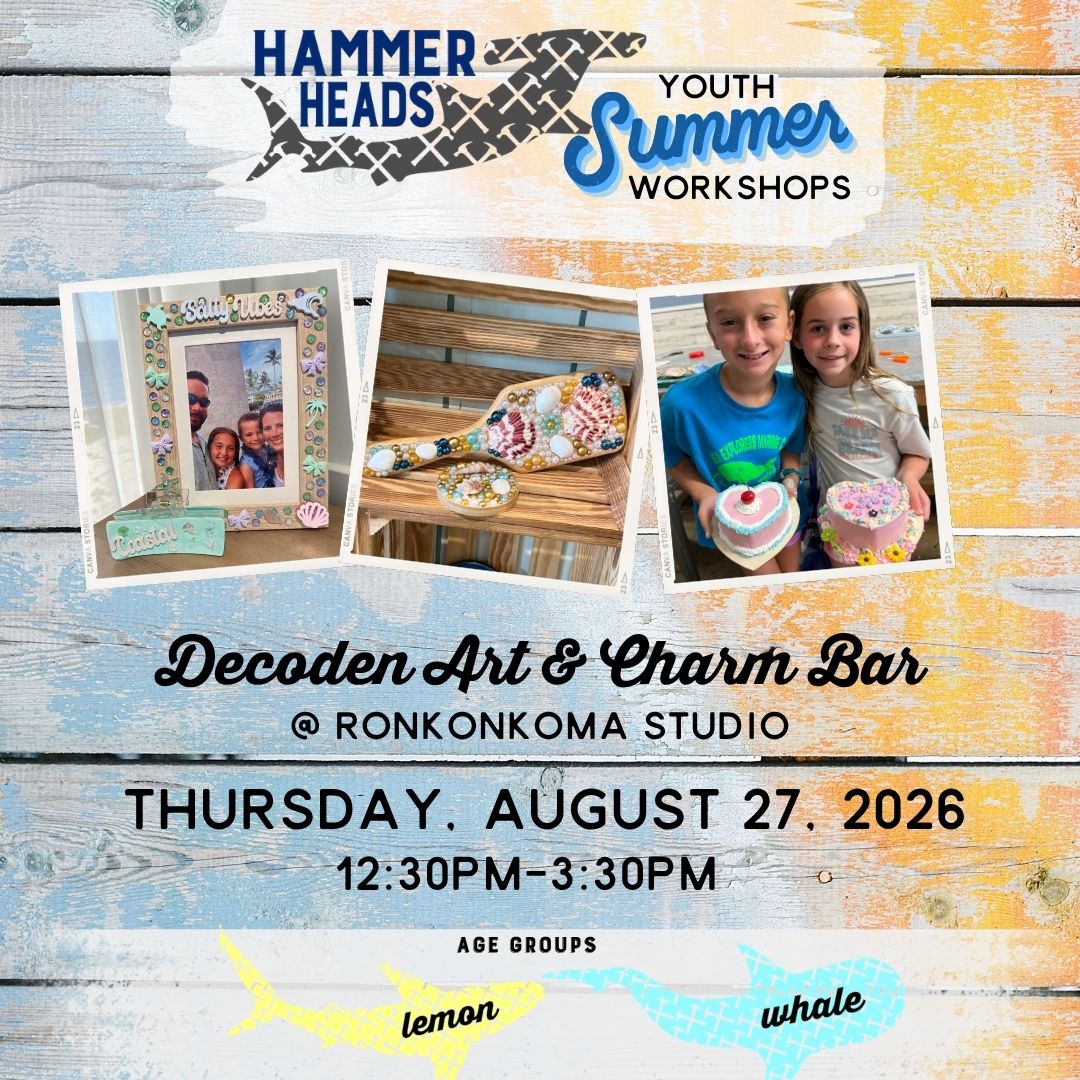 08/27/26 12:30pm-3:30pm Hammer Heads Youth: Decoden Art & Charm Bar