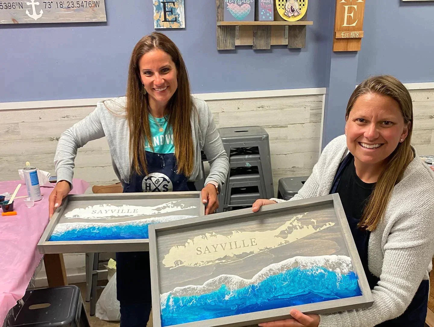 01/17/25 6:00pm Gina's Table reservation - Resin Pour @ Ronkonkoma