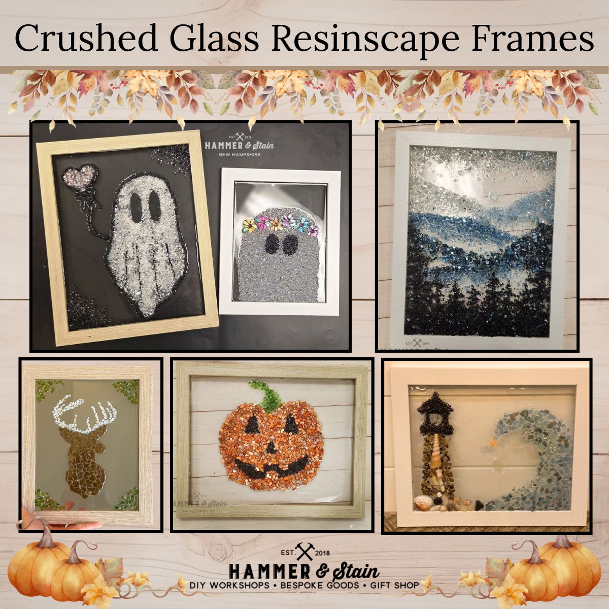 10/10/26 11:30am - Crushed Glass Resinscape Frames @ Ronkonkoma
