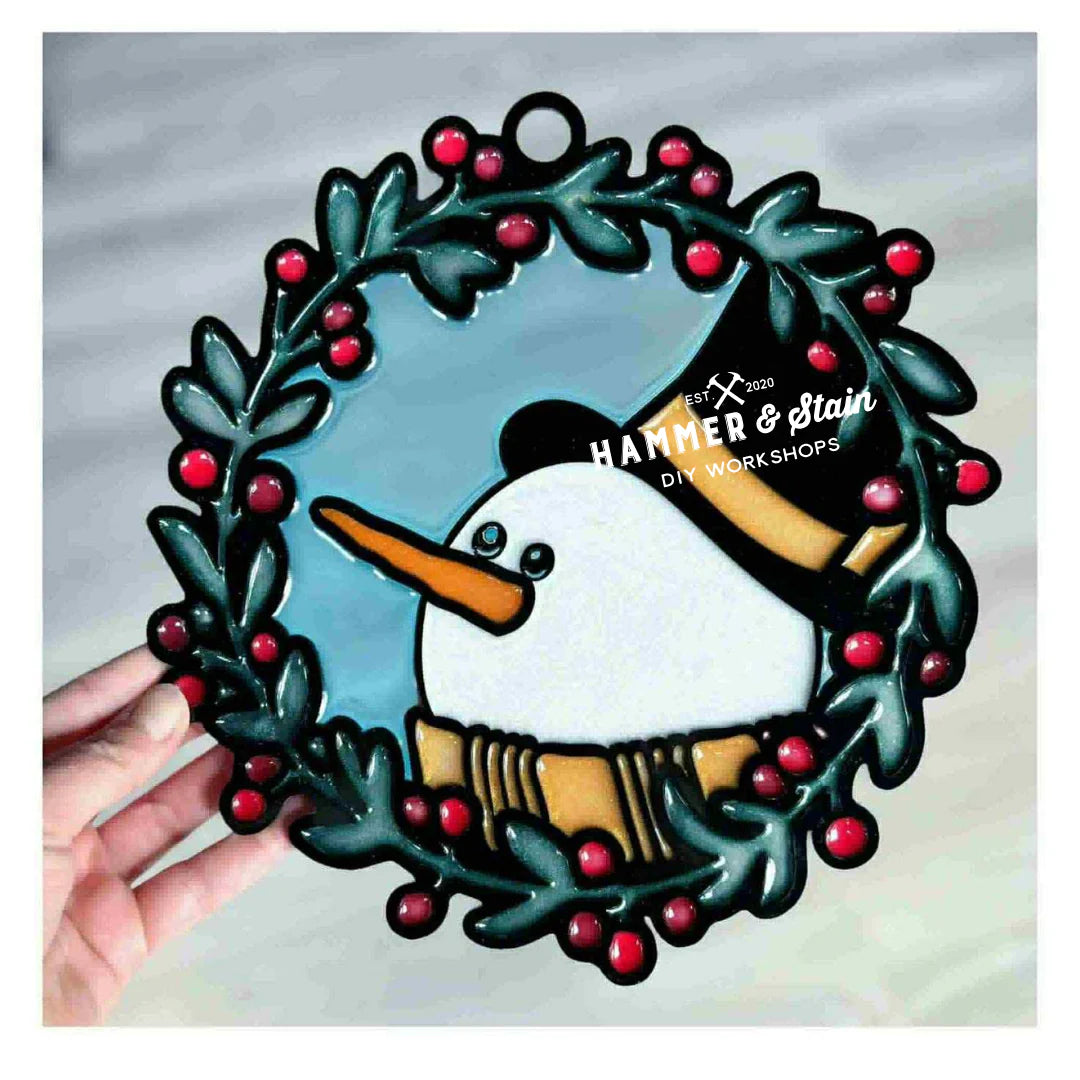 11/13/25 6:00pm Holiday Faux Stained Glass @ Sayville