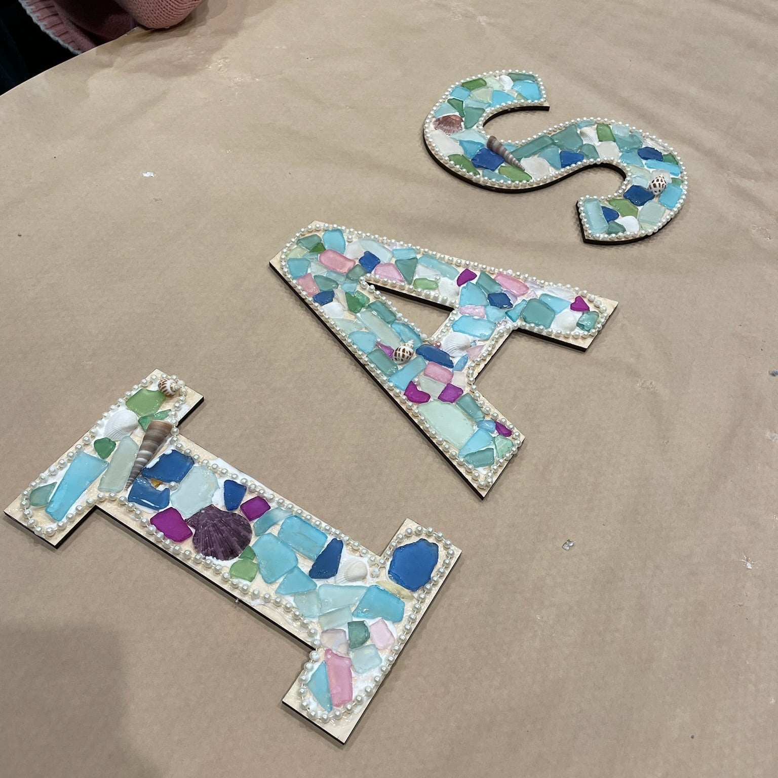 02/18/26 5:00pm-7:00pm Tween Coastal Sea Glass Letter - sold out