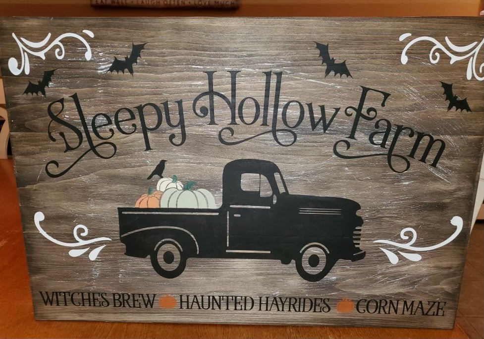 Welcome Fall & Halloween: Planks, Pallets & Rounds