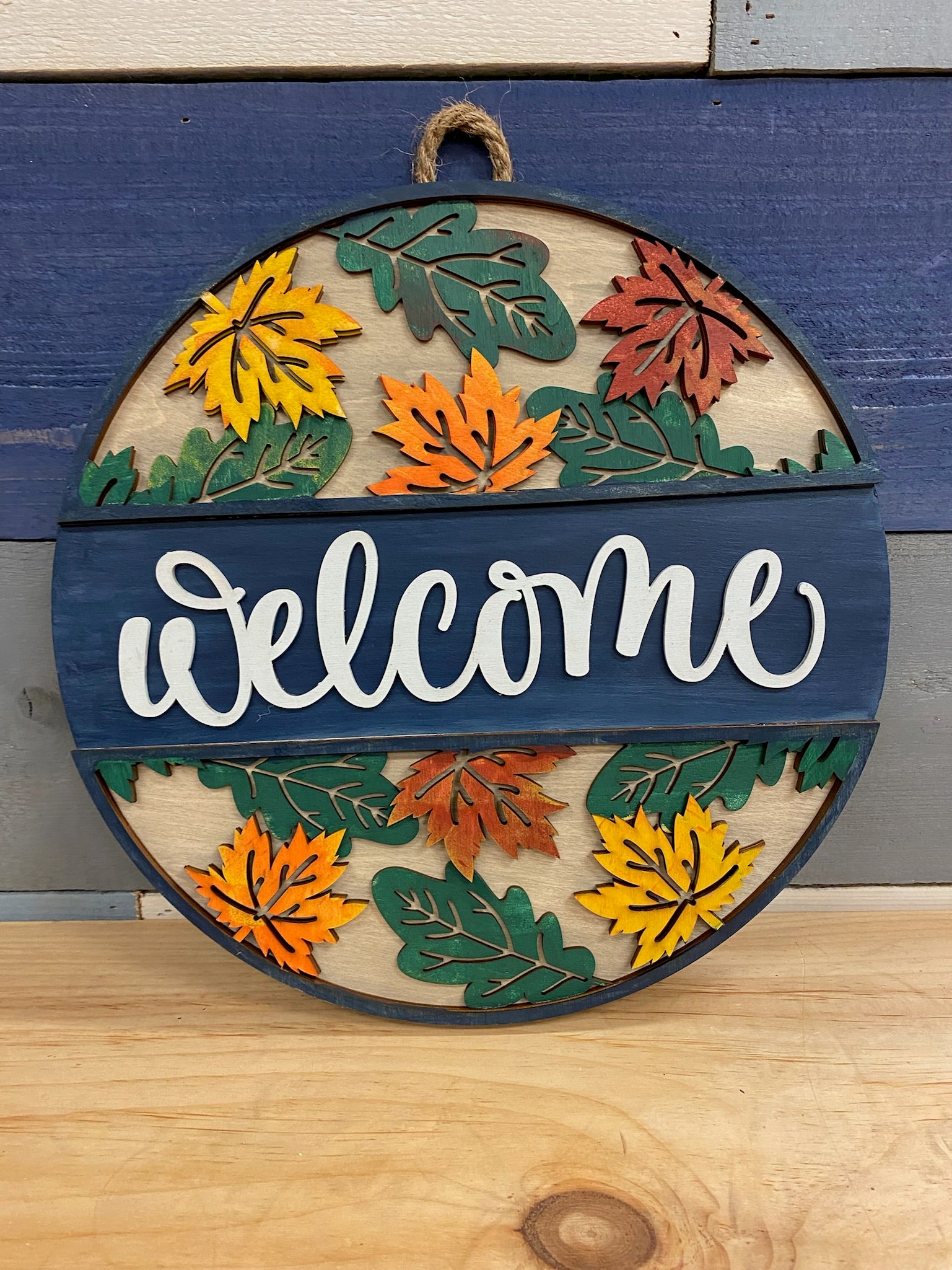 Leaves Welcome Doorhanger