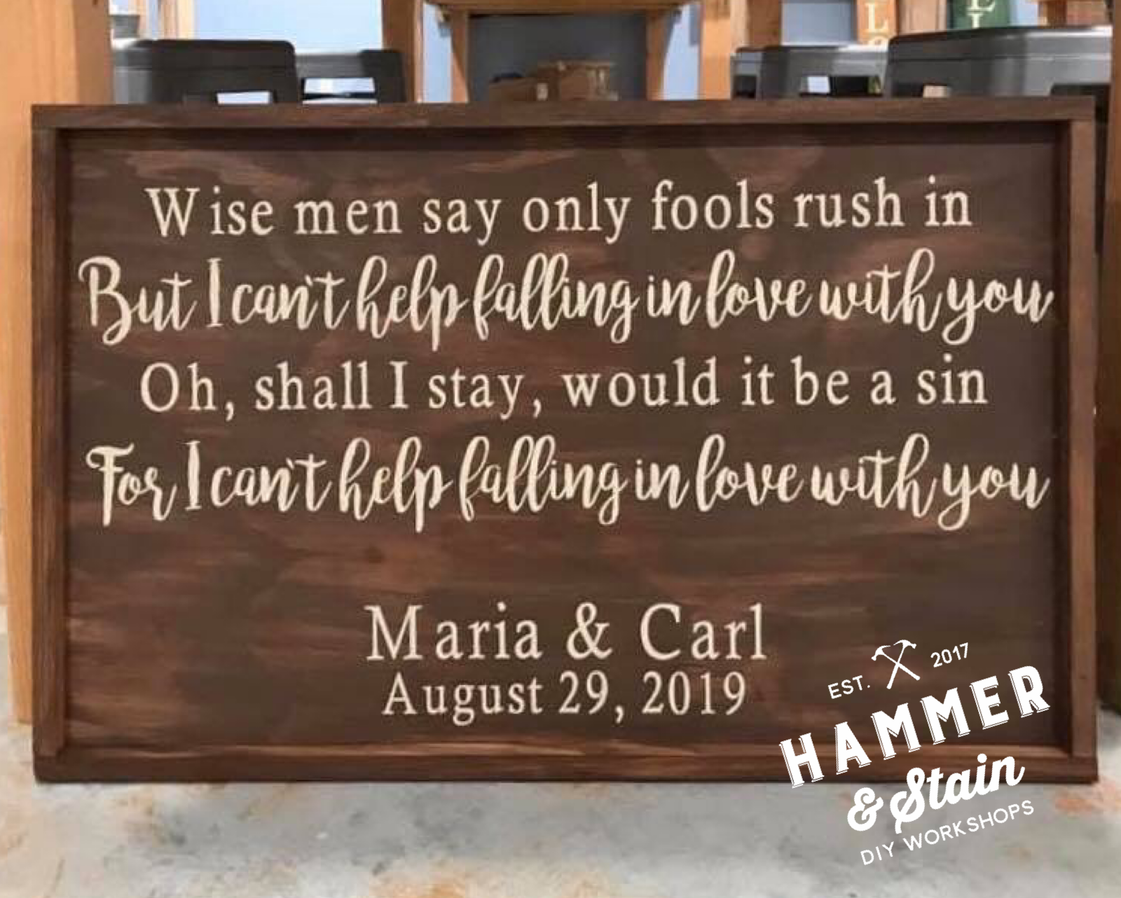 02/06/26 6:00pm Custom Lyric Sign Workshop @ Ronkonkoma