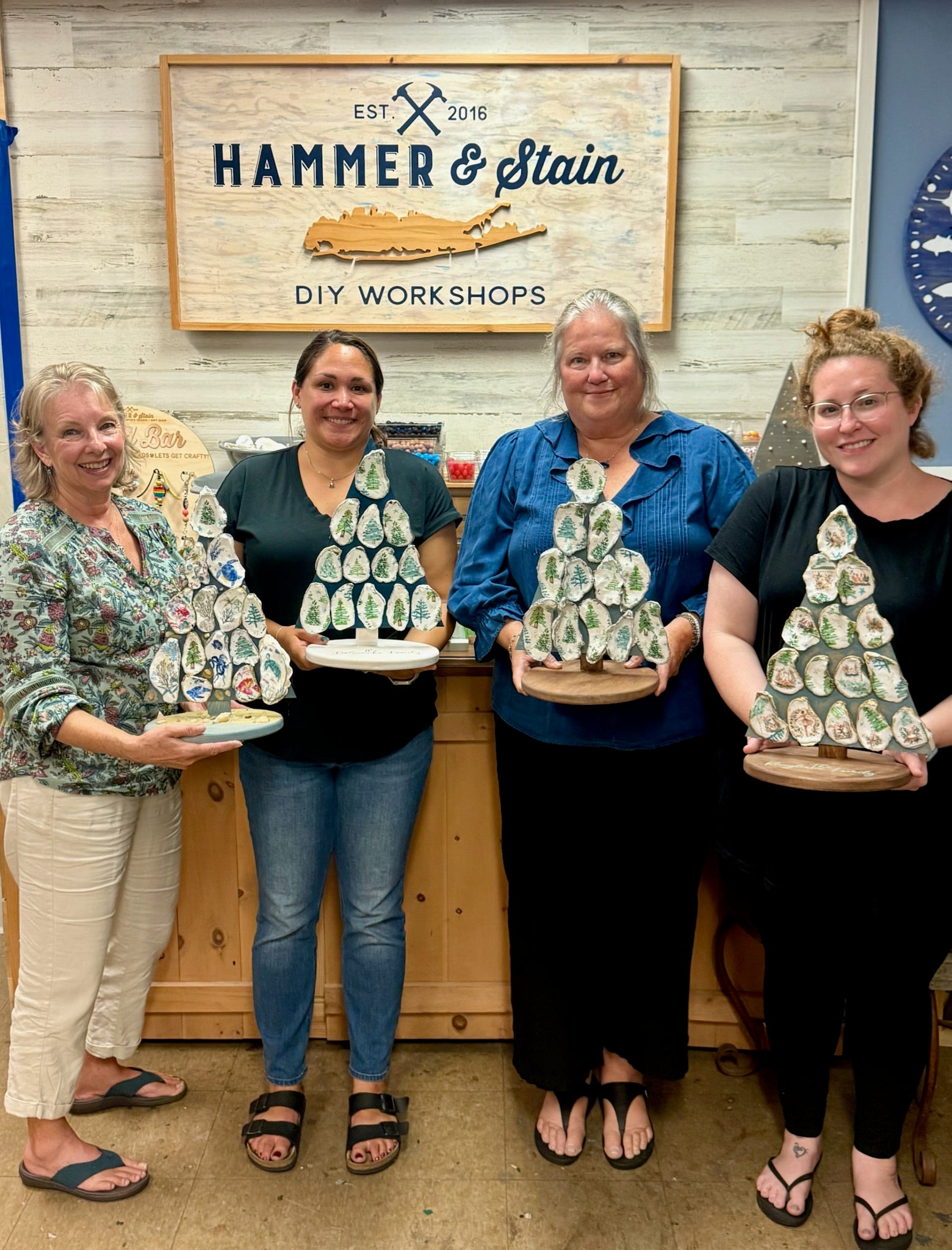 10/16/25 6:00pm Deco Shell Trees @ Sayville