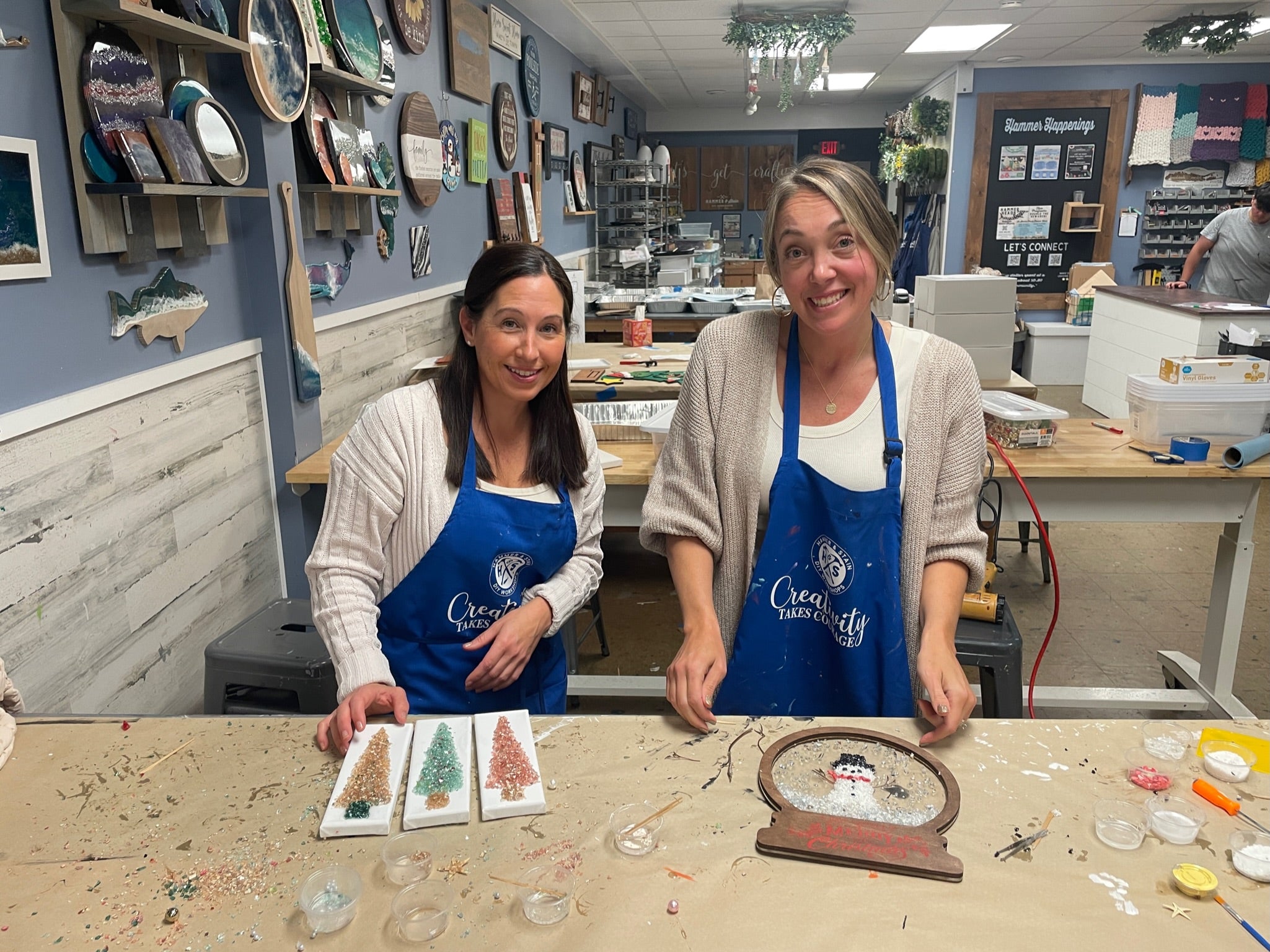 11/30/25 11:30am Crushed Glass Snow Globes & Trees @ Sayville