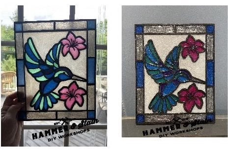 08/22/25 6:00pm Fall & Classic Faux Stained Glass Workshop