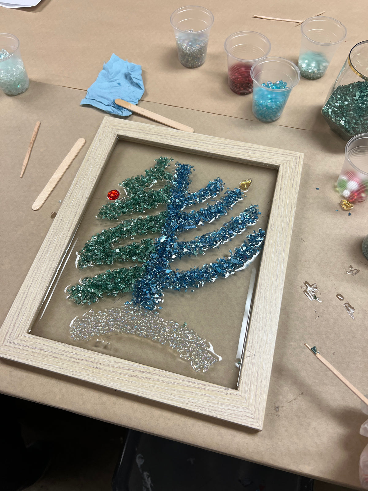 12/02/26 6:00pm Winter Crushed Glass Resinscape Frames @ Sayville