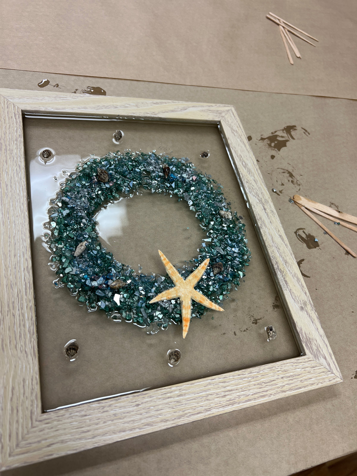 11/13/26 6:00pm Winter Crushed Glass Resinscape Frames @ Ronkonkoma