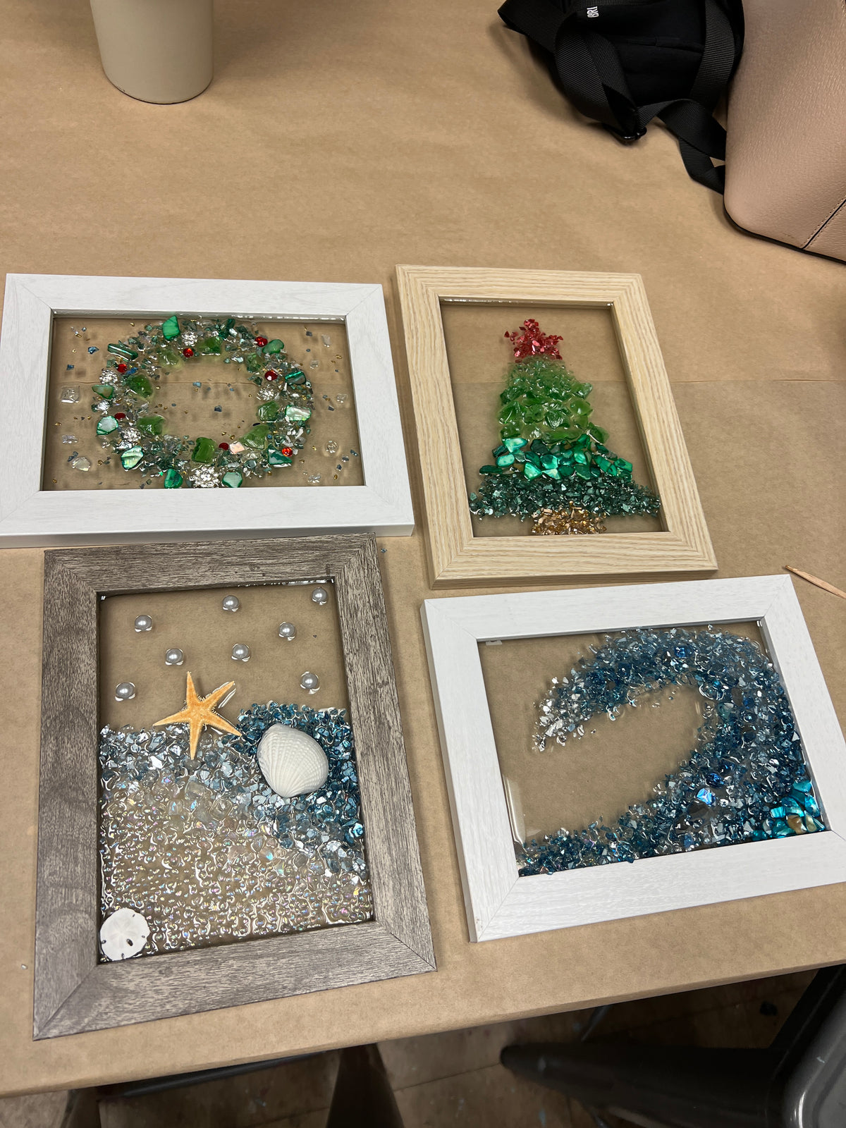 11/13/26 6:00pm Winter Crushed Glass Resinscape Frames @ Ronkonkoma