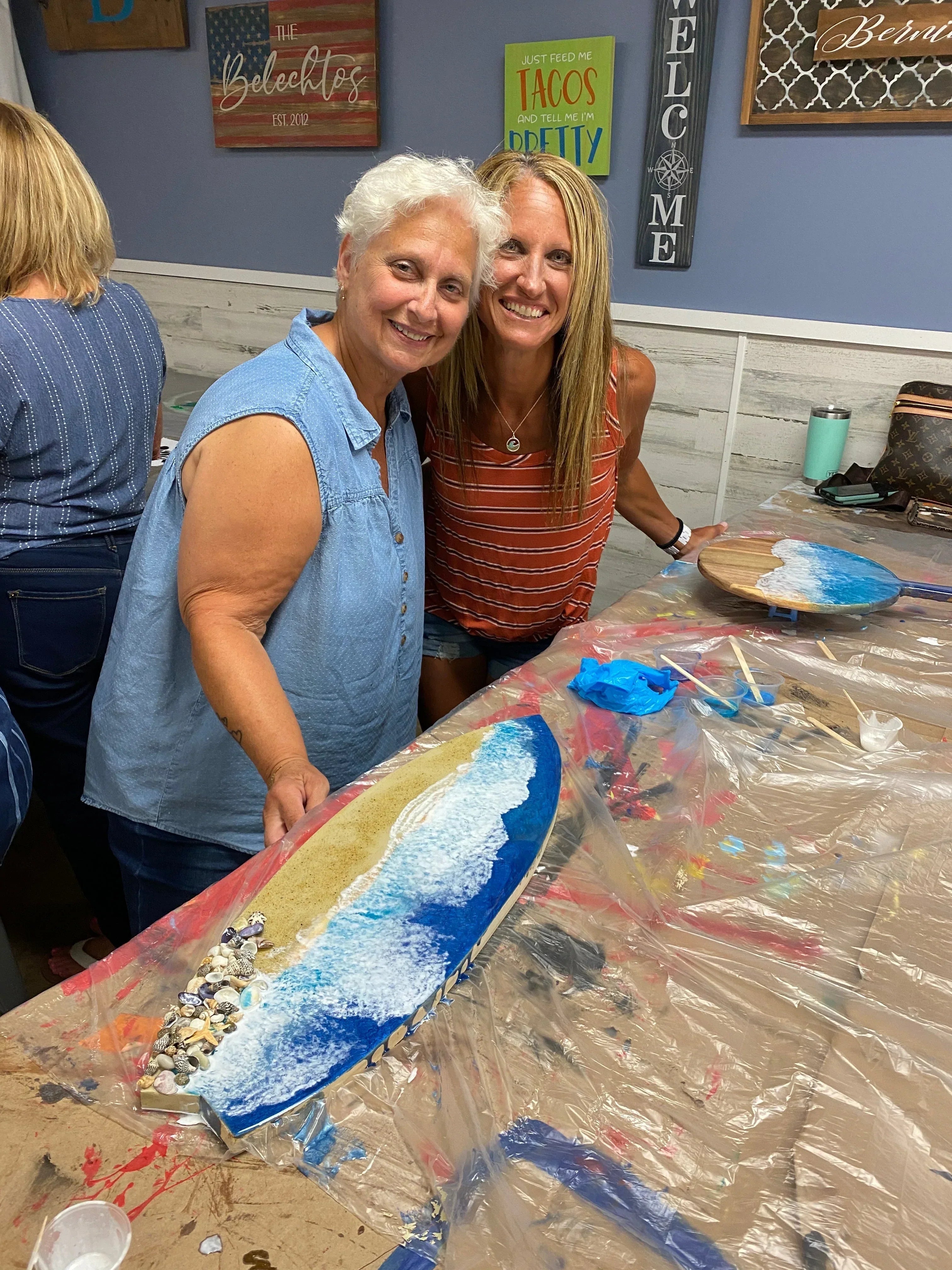 01/17/25 6:00pm Gina's Table reservation - Resin Pour @ Ronkonkoma