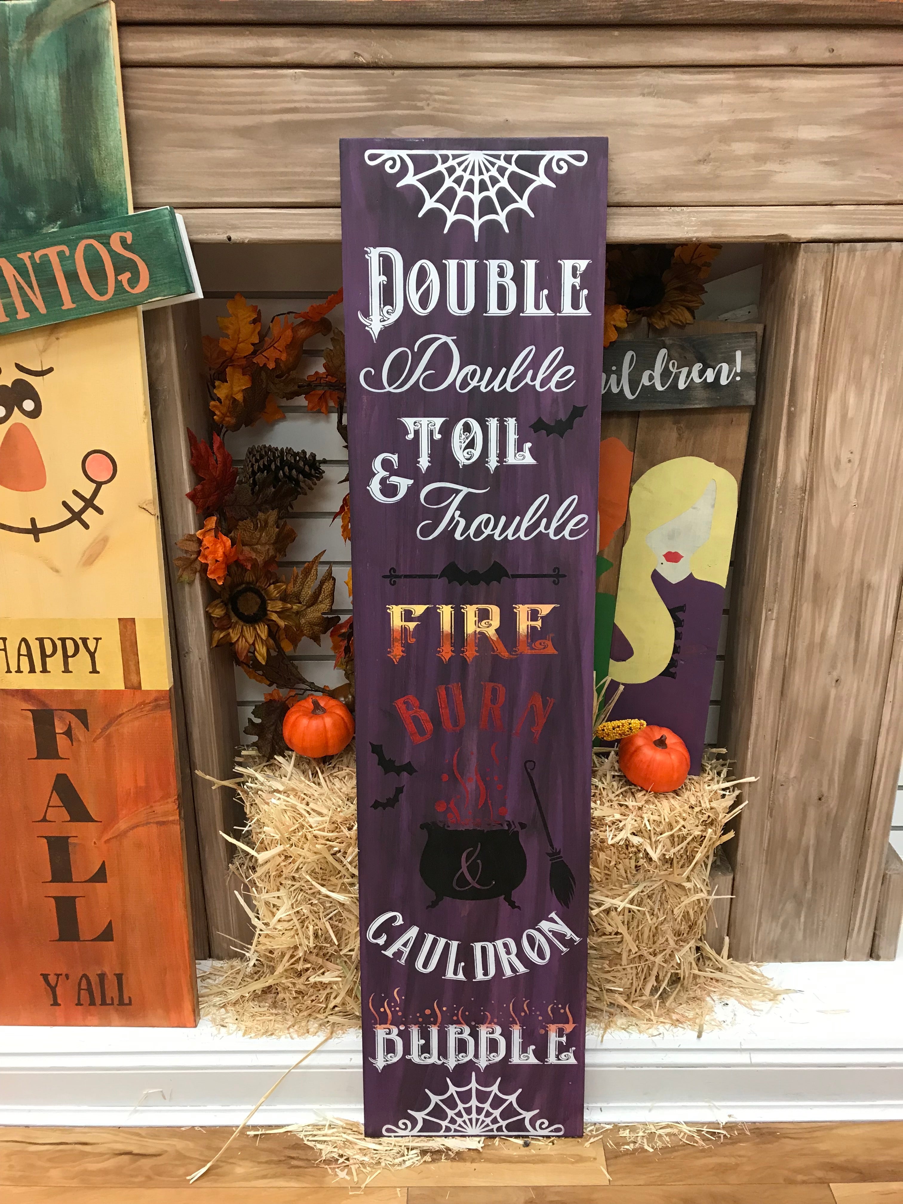 Welcome Fall & Halloween: Porch Planks & Planter Candy Boxes