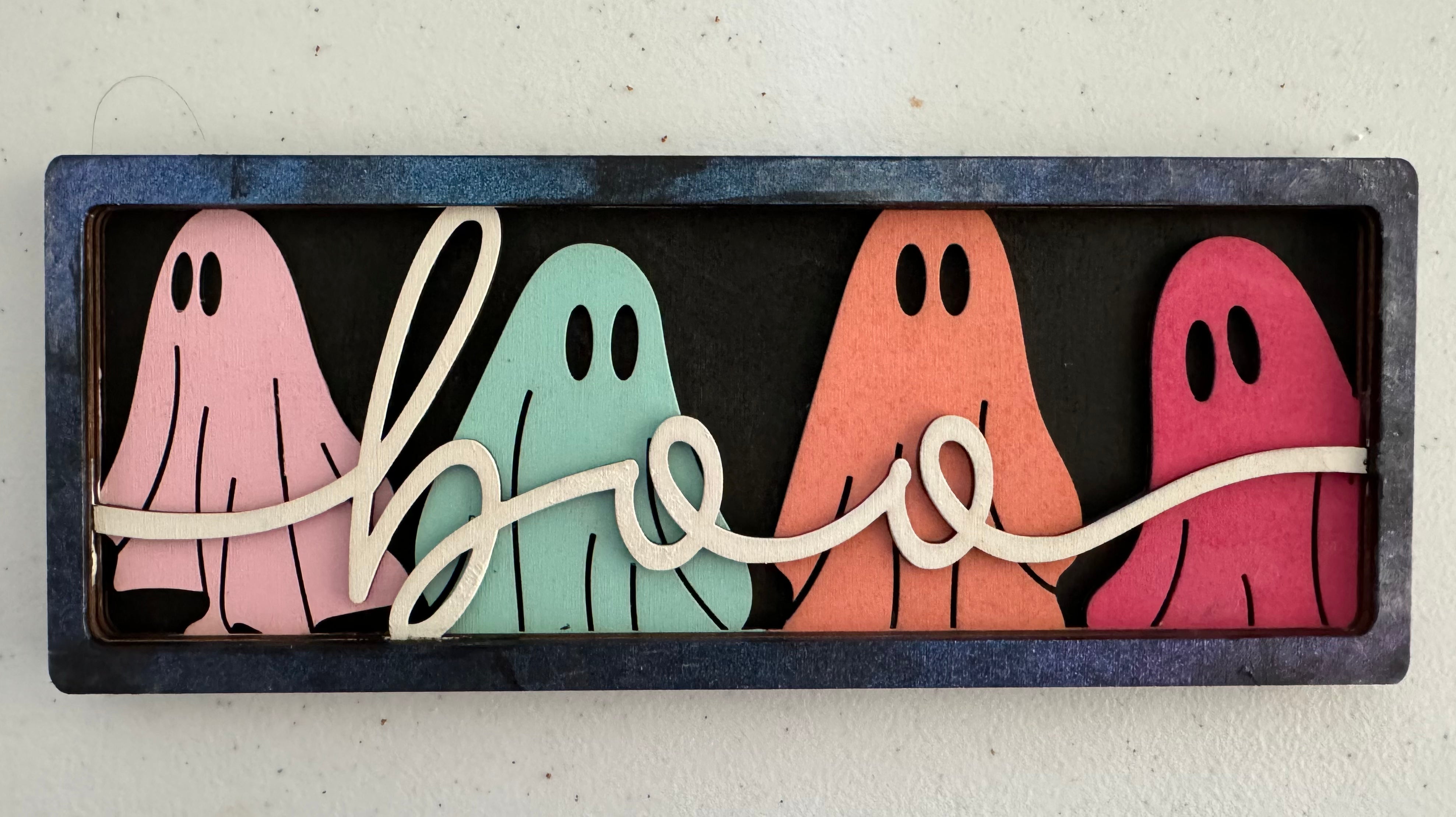 Boo Ghost Mantle Sign