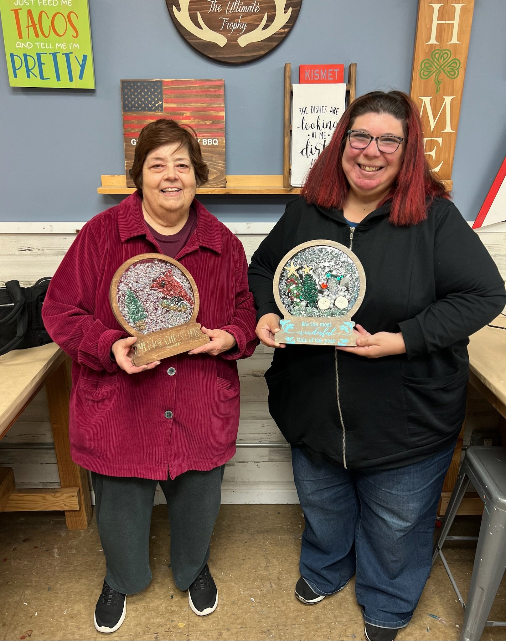 11/30/25 11:30am Crushed Glass Snow Globes & Trees @ Sayville
