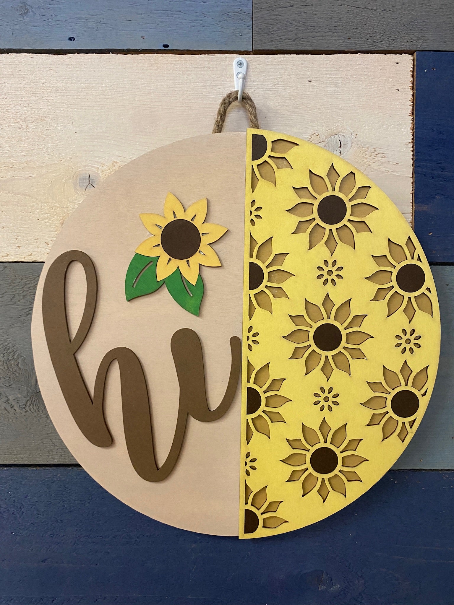 Hi Sunflower Doorhanger