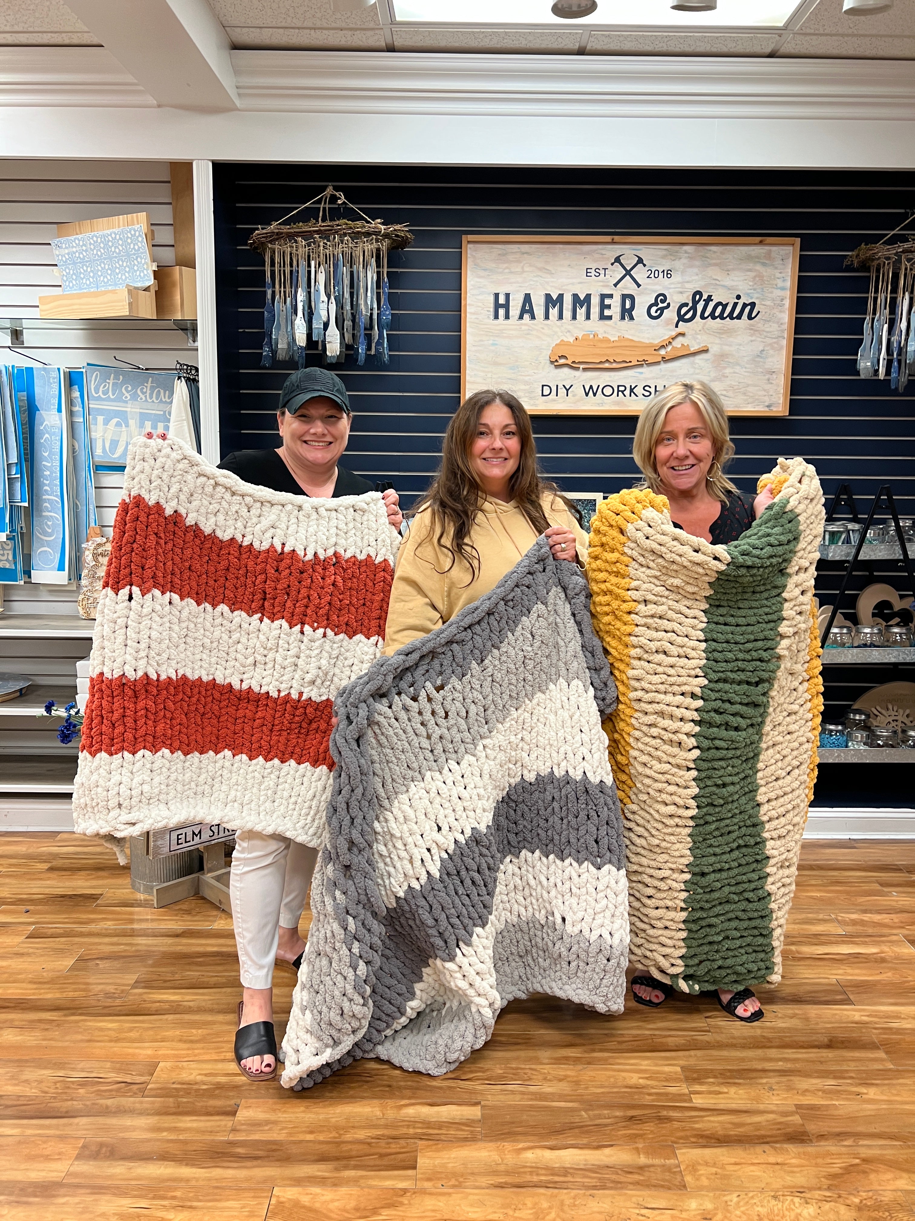 12/20/25 11:30am Cozy Knit Blanket Workshop @ Ronkonkoma