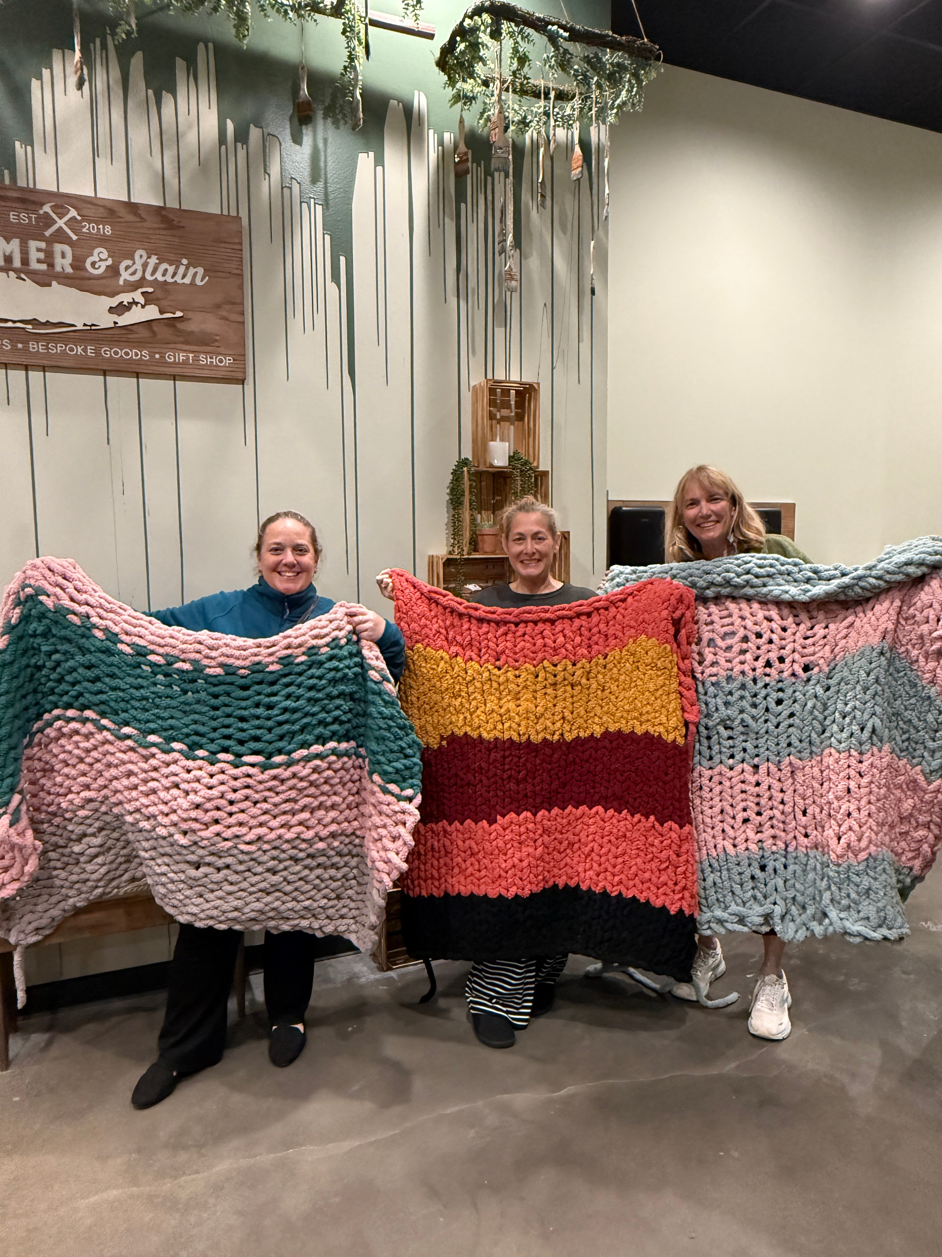 12/20/25 11:30am Cozy Knit Blanket Workshop @ Ronkonkoma