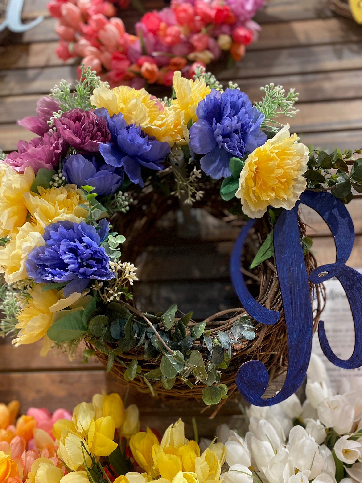 06/11/26 6:00pm Summer Floral Wreath Workshop @ Ronkonkoma