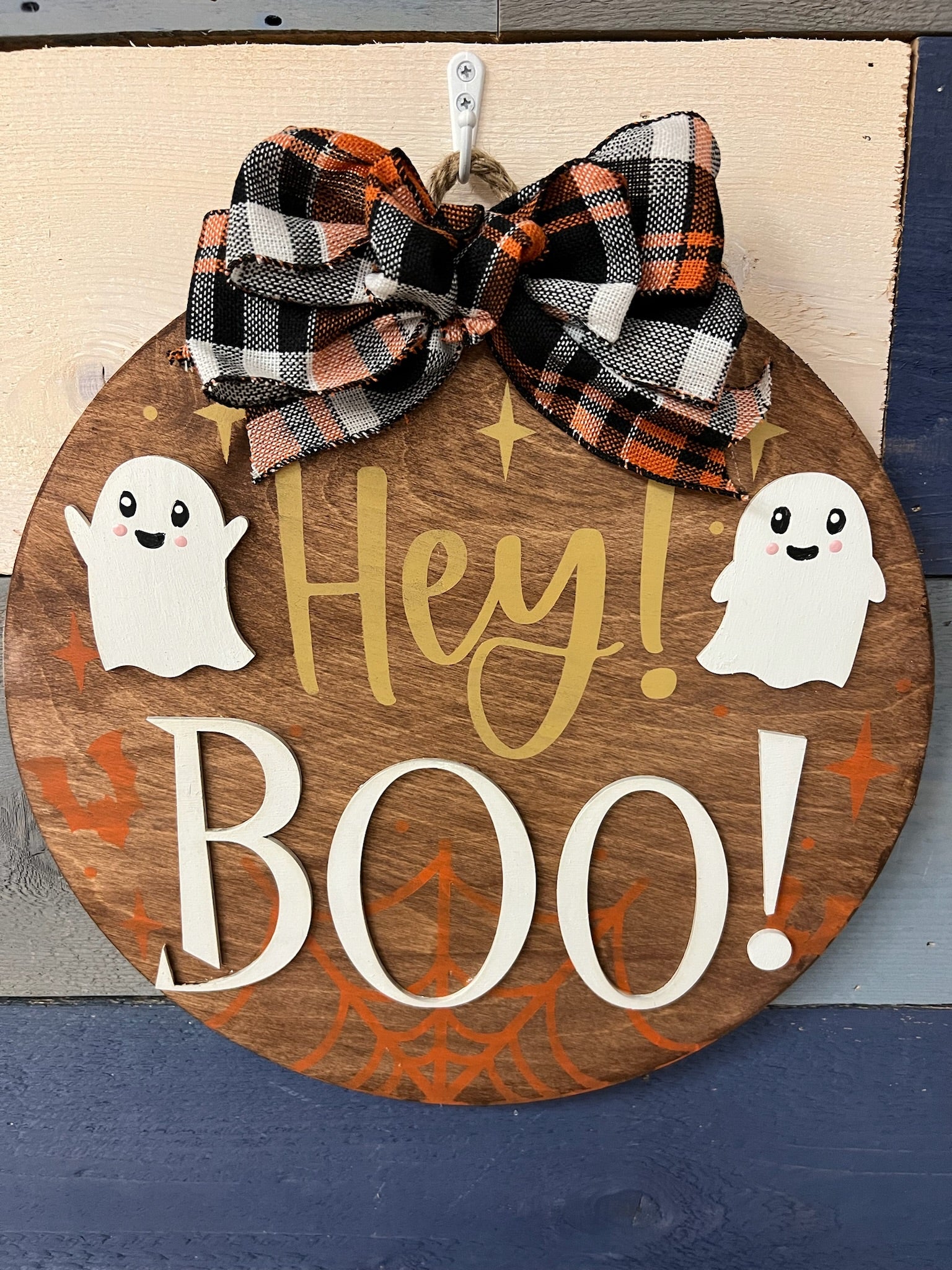 Hey Boo 3D Doorhanger