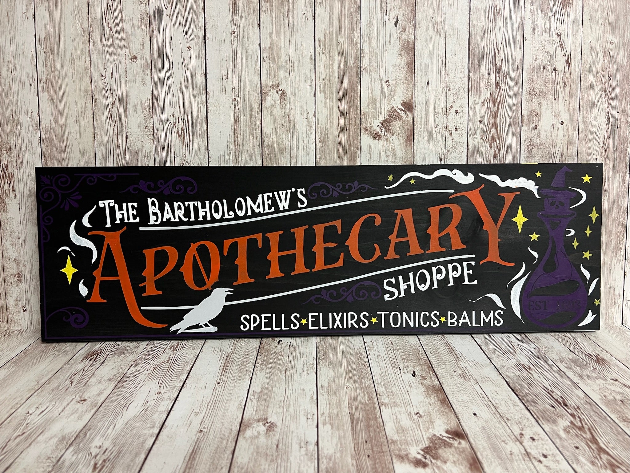 Family Name Apothecary Plank