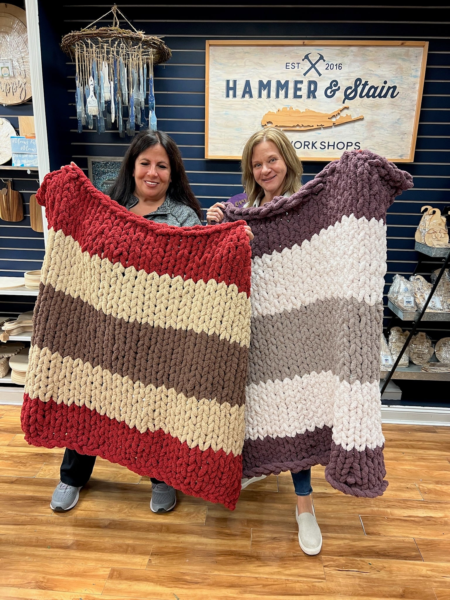 12/20/25 11:30am Cozy Knit Blanket Workshop @ Ronkonkoma