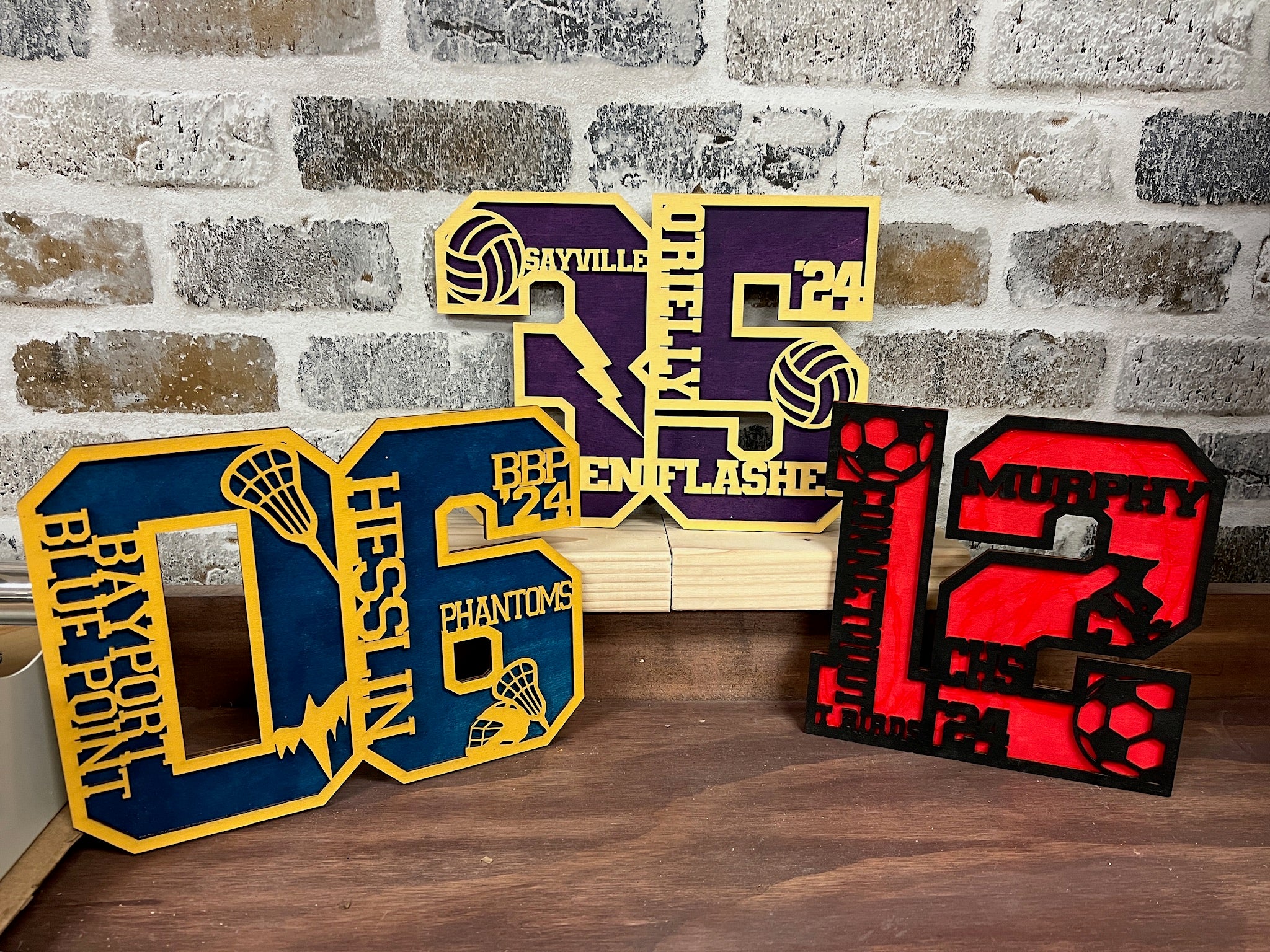 Sports Number Art – Hammer & Stain Long Island