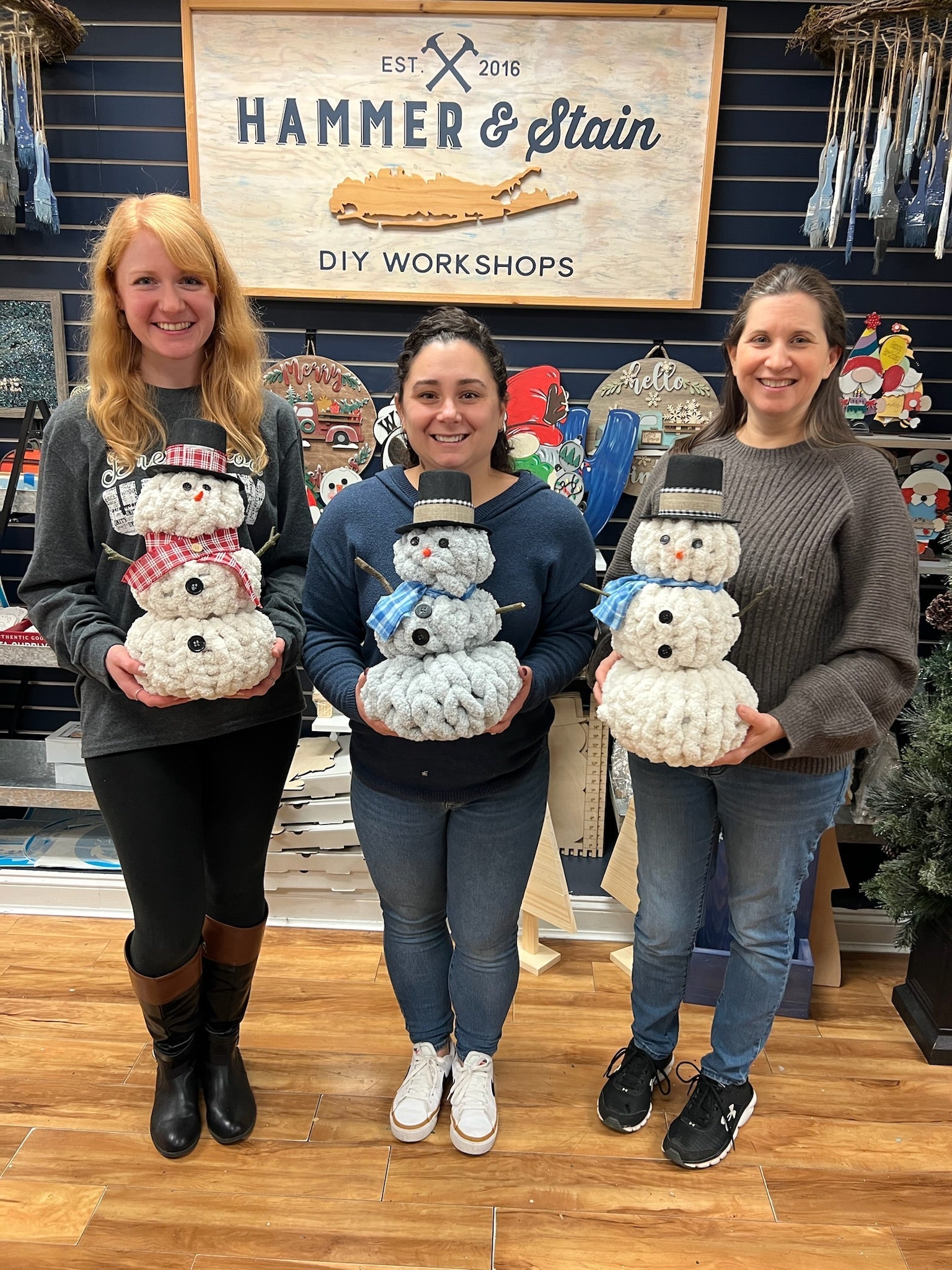 12/20/25 11:30am Cozy Knit Snowman