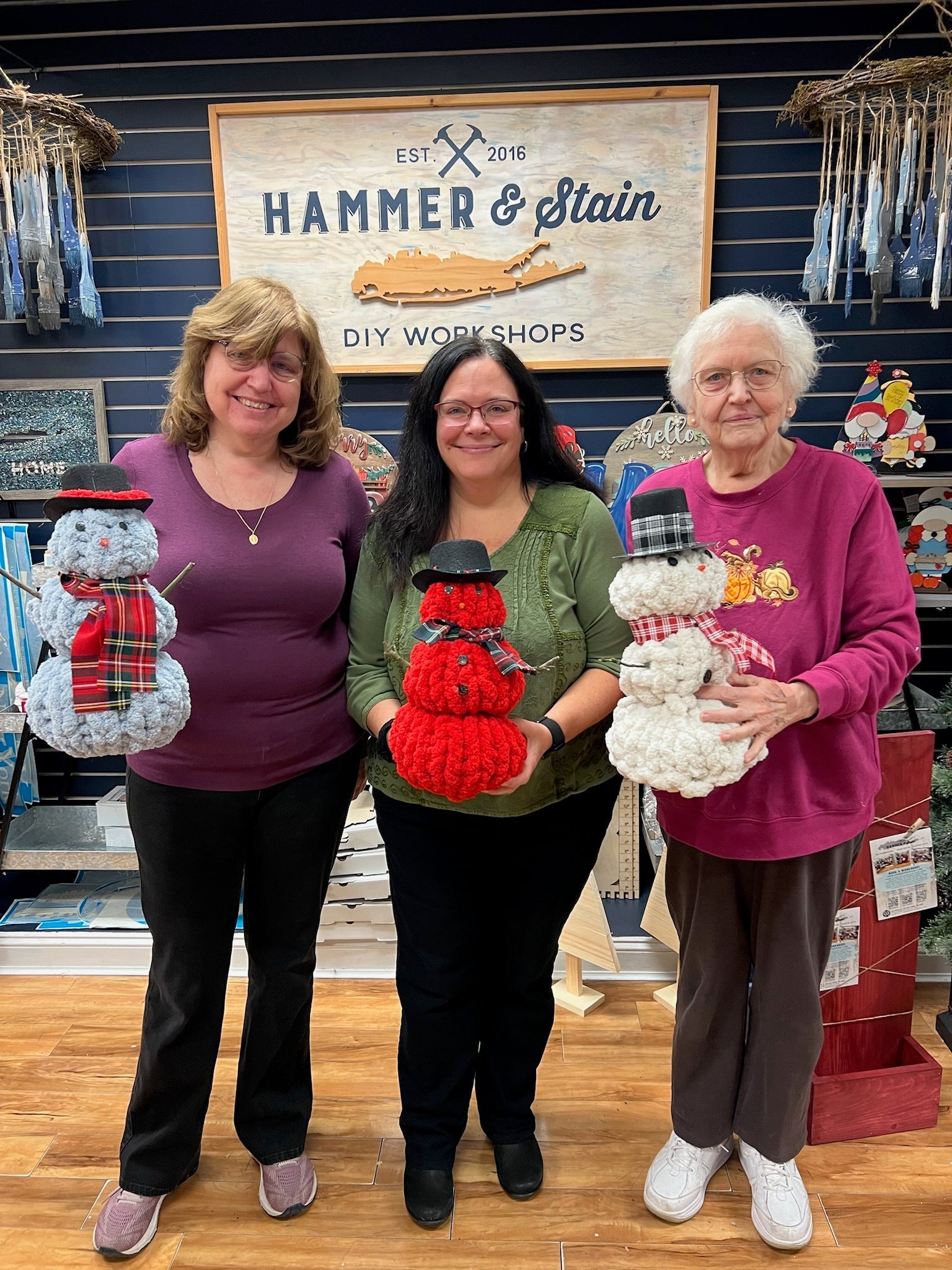 12/20/25 11:30am Cozy Knit Snowman