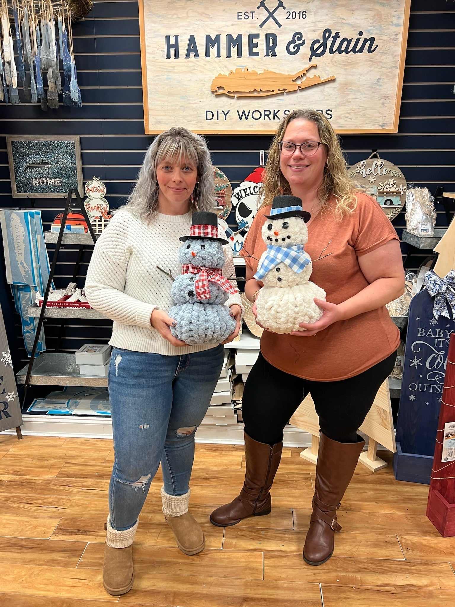 12/20/25 11:30am Cozy Knit Snowman