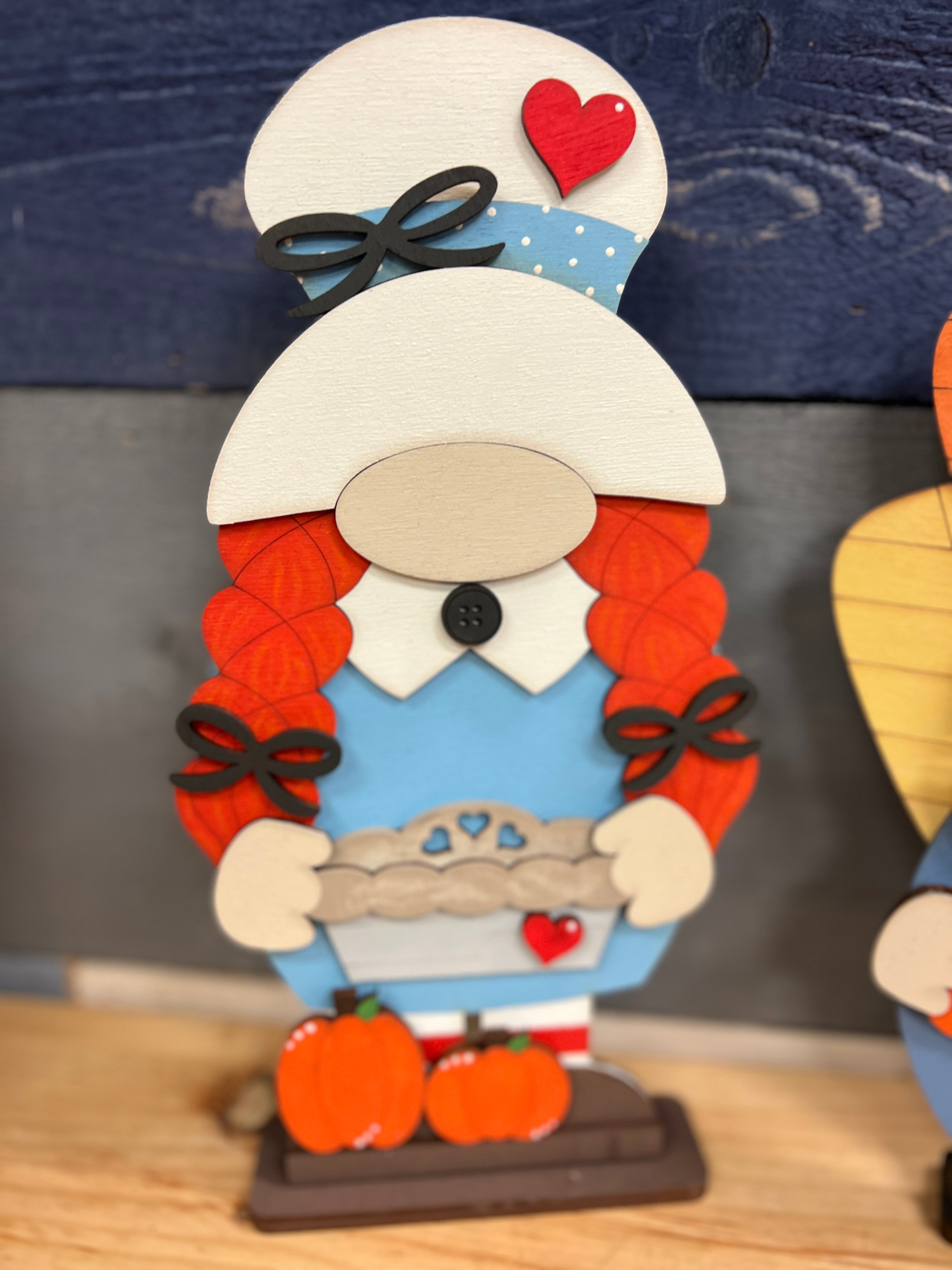 Pilgrim Girl 3D Gnome