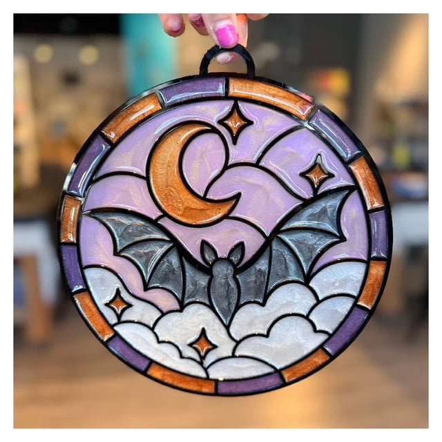 10/21/26 6:00pm Fall & Classic Faux Stained Glass Suncatchers @ Ronkonkoma
