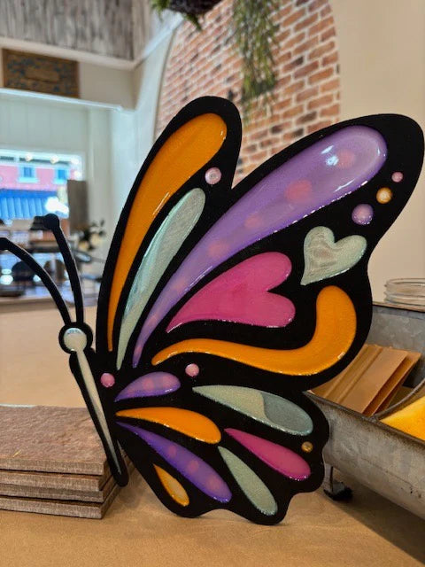 08/22/25 6:00pm Fall & Classic Faux Stained Glass Workshop