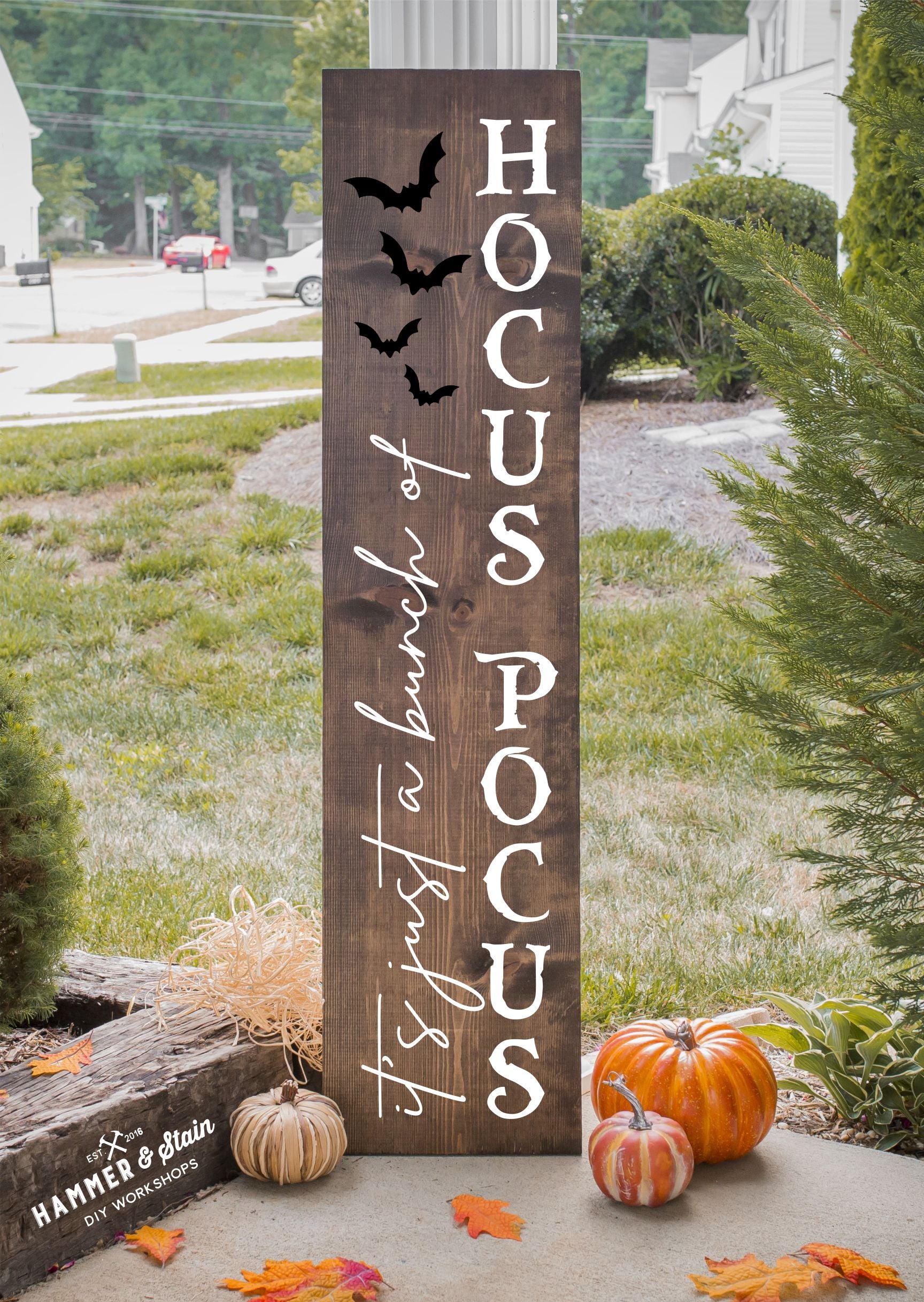 Welcome Fall & Halloween: Porch Planks & Planter Candy Boxes
