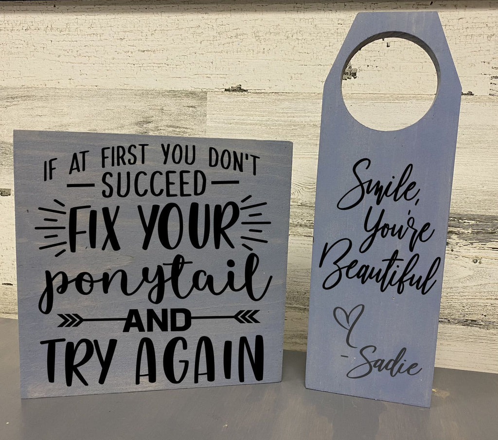 Kids Project: Door Tag & Sign Set