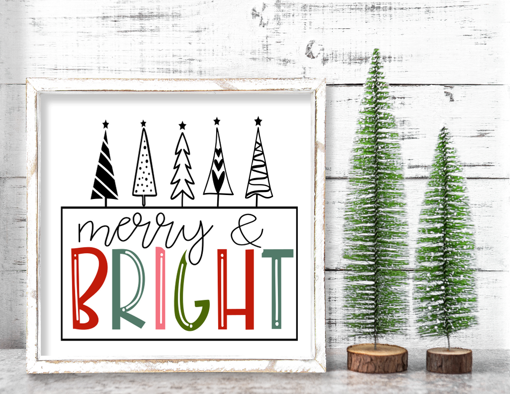 Merry & Bright Trees Gallery Sign
