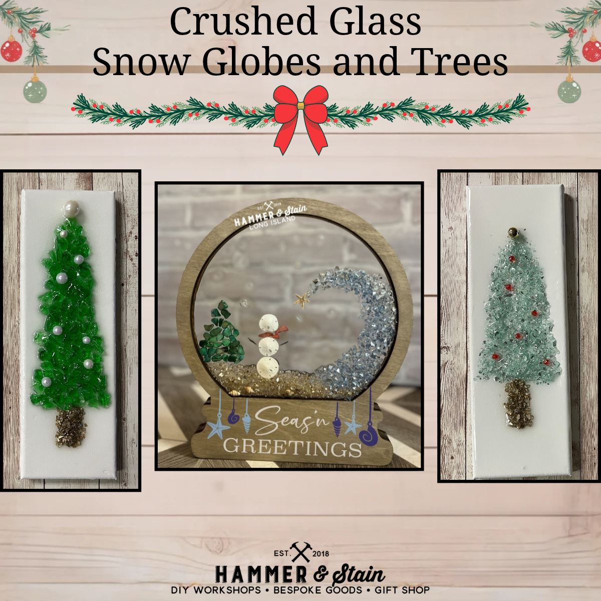 11/01/26 11:30am Crushed Glass Snow Globes & Trees @ Ronkonkoma