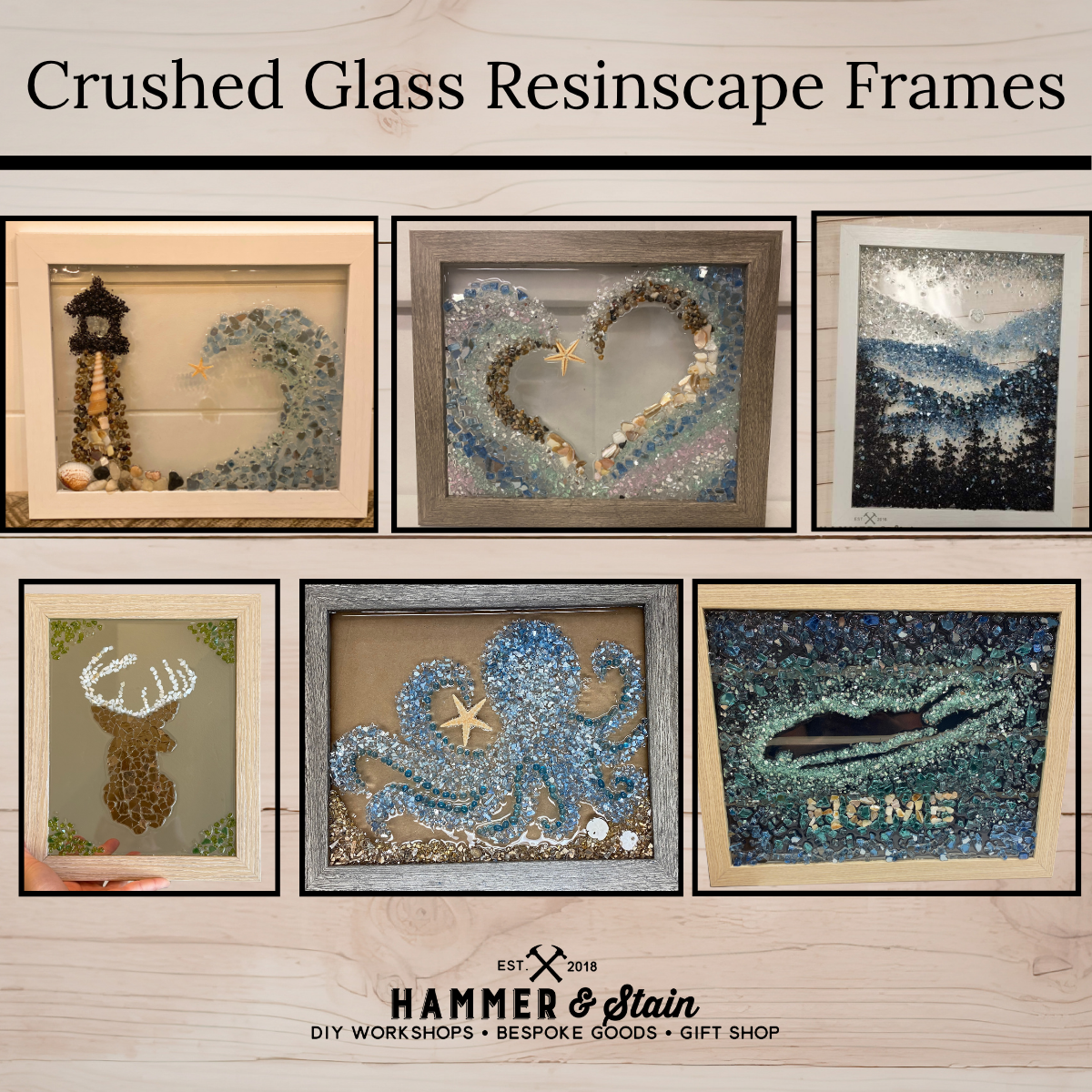 09/17/26 6:00pm - Crushed Glass Resinscape Frames @ Ronkonkoma