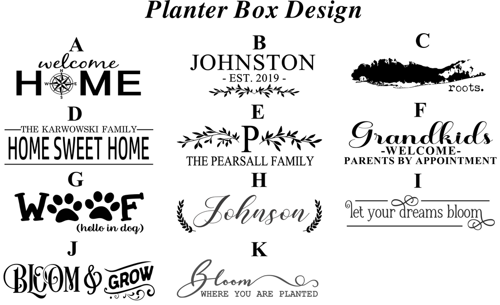 Garden Flag Planter (multiple designs)