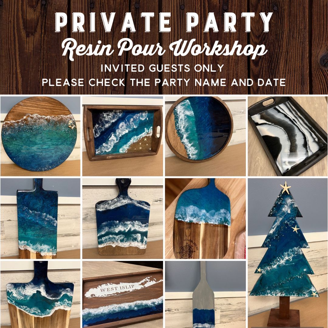 01/17/25 6:00pm Gina's Table reservation - Resin Pour @ Ronkonkoma